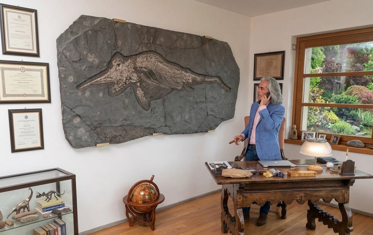 Ikonisches Fossil: Fischsaurier (Ichthyosaurier) aus Holzmaden